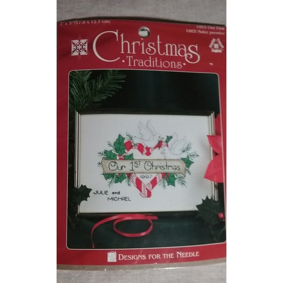 Vintage Christmas Traditions Cross Stitch Kits Designs for the Needle Lot of 3 - Picture 4 of 8